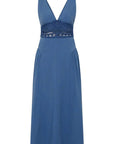 Posse Veda V Neck Dress Azure
