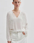 Second Female Cilla Tunic Blouse Snow White