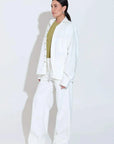 Sara Fox Mosse Shirt Jacket Off White