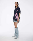 The Tales Crouching Tiger Camp Shirt Midnight