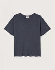American Vintage Sonoma T Shirt Crew Neck Vintage Navy Blue