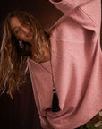 Kinga Csilla Speckle Liric Chunky Knit Jumper Pink