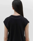 Bassike Slim Muscle Tank Black