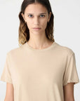 Bassike Regular Classic Short Sleeve T Shirt Dune