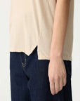 Bassike Regular Classic Short Sleeve T Shirt Dune