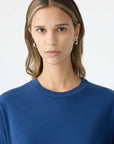 Bassike Regular Classic Short Sleeve T Shirt Washed Ink
