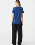Bassike Regular Classic Short Sleeve T Shirt Washed Ink