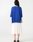 Bassike Slouch Side Side Step T Shirt Cobalt