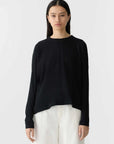 Bassike Circle Long Sleeve T Shirt Black