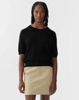 Bassike Wool Cashmere T shirt Knit Black