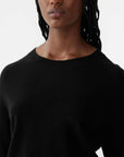 Bassike Wool Cashmere T shirt Knit Black