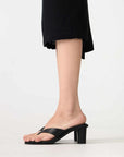 Bassike Asymmetric Sleeve Midi Dress Black