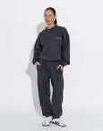 Sara Fox Drift Classic Fit Track Pant Mariner Chalk