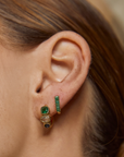 Arms Of Eve Khloe Emeralds Earrings Gold