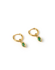 Arms Of Eve Daisy Emerald Earrings Gold