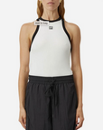 Camilla and Marc Nora Contrast Bind Tank Soft White Black