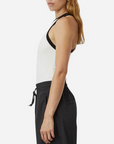Camilla and Marc Nora Contrast Bind Tank Soft White Black