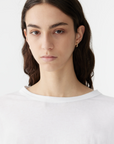Bassike Boxy Heritage Long Sleeve T Shirt White