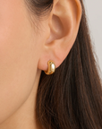 By Charlotte 18k Gold Vermeil Bold Huggie Hoops
