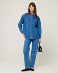 Rollas Classic Shacket Ashley Blue