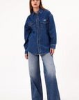 Rollas Classic Shacket Ashley Blue