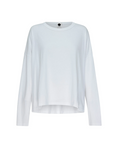 Bassike Boxy Heritage Long Sleeve T Shirt White