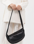 St Agni Soft Crescent Bag Black