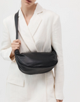 St Agni Soft Crescent Bag Black