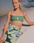Zulu and Zephyr Textured Bralette Emerald
