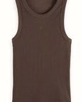 Scotch and Soda Racer Rib Tank Coffee