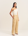 Shona Joy Wellington Elasticated Relaxed Pant Almond