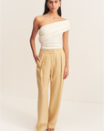Shona Joy Wellington Elasticated Relaxed Pant Almond