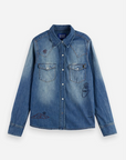 Scotch and Soda Washed Regular Denim Washed Indigo