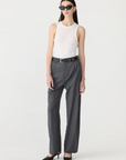 Bassike Tailored Pant Charcoal