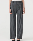 Bassike Tailored Pant Charcoal
