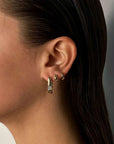 De Sur Linear Pave Earrings