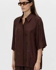 Camilla and Marc Ottilie 2.0 Short Sleeve Shirt Chocolate