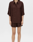 Camilla and Marc Ottilie 2.0 Short Sleeve Shirt Chocolate