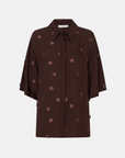 Camilla and Marc Ottilie 2.0 Short Sleeve Shirt Chocolate