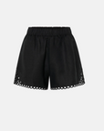 Camilla and Marc Lolani Embroidered Short Black