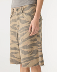 Bassike Camo Utility Cargo Short Camo Print