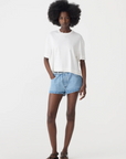 Bassike Slouch Layered T Shirt White