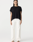 Bassike Circle T Shirt Black