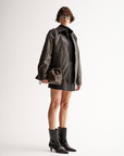 Elka Collective Melton Jacket Chocolate