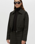 Camilla and Marc Casio Cropped Bomber Charcoal