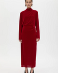 Camilla and Marc Ravine Draped Sleeve Dress Cherry