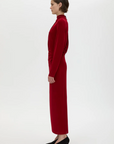 Camilla and Marc Ravine Draped Sleeve Dress Cherry