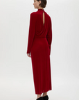 Camilla and Marc Ravine Draped Sleeve Dress Cherry