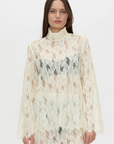 Camilla and Marc Zemira Long Sleeve Lace Top Cream
