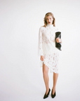 Camilla and Marc Zemira Long Sleeve Lace Top Cream